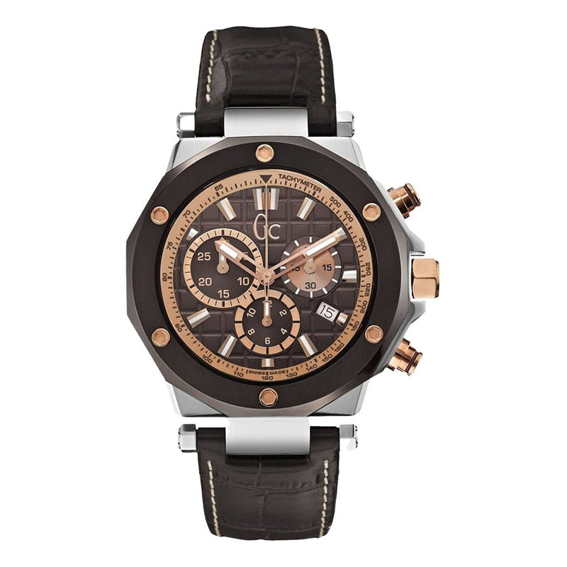 Watches | Guess X72018G4S Brown Dial Men's Leather Chronograph Quartz Watch | Luxxydee
