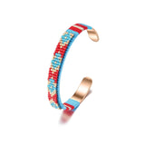 bracelet women | Woven Beaded Bangle gold | Luxxydee