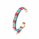 bracelet women | Woven Beaded Bangle | Luxxydee
