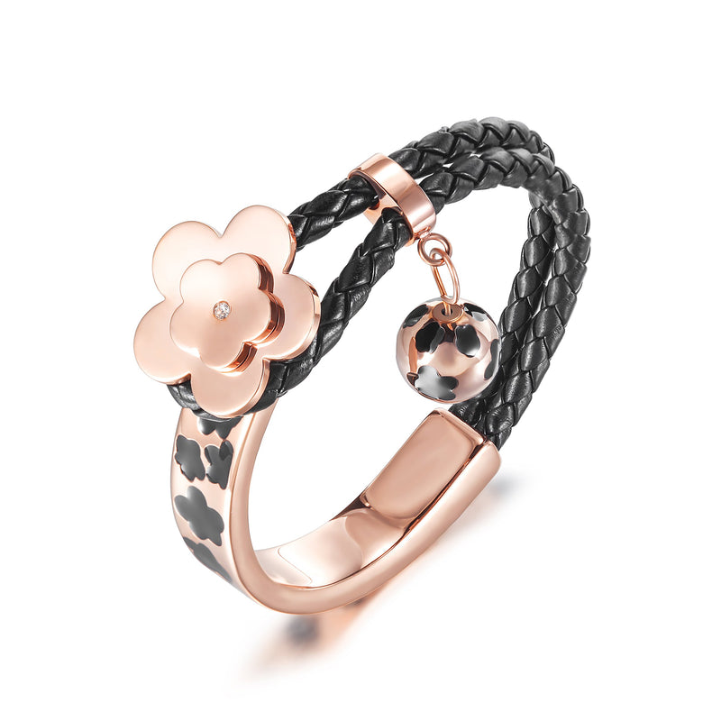 bracelet women | Flower Bud Wheat Chain Bar Bracelet | Luxxydee