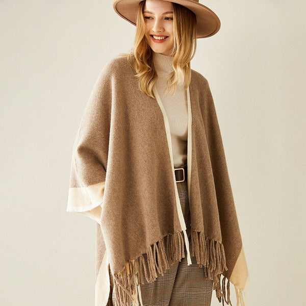 Scarves & Wraps | Natural 100% cashmere scarf kimono sweater women shawl luxury brand | Luxxydee