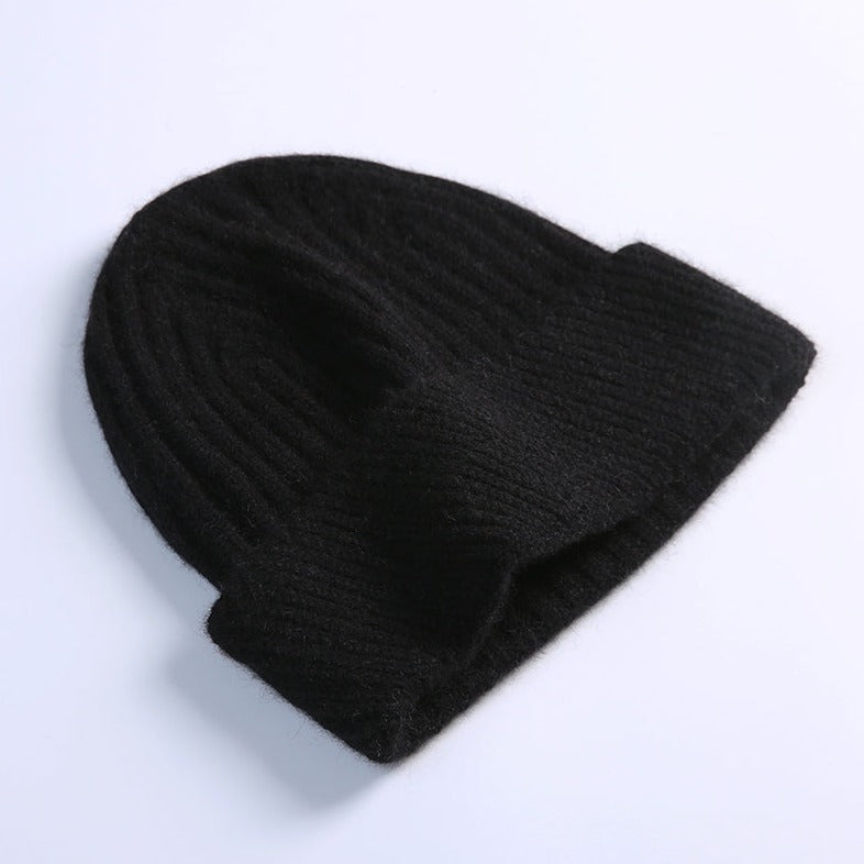 beanie unisex | Real  Cashmere Hat Women knitted 100 % Hat Wool Cashmere Men Unisex | Luxxydee