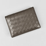 wallet unisex | Woven Leather Cardholder | Luxxydee